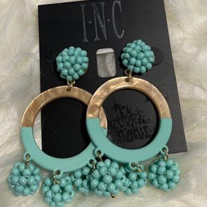 INC Bead & Circle Drop Earrings